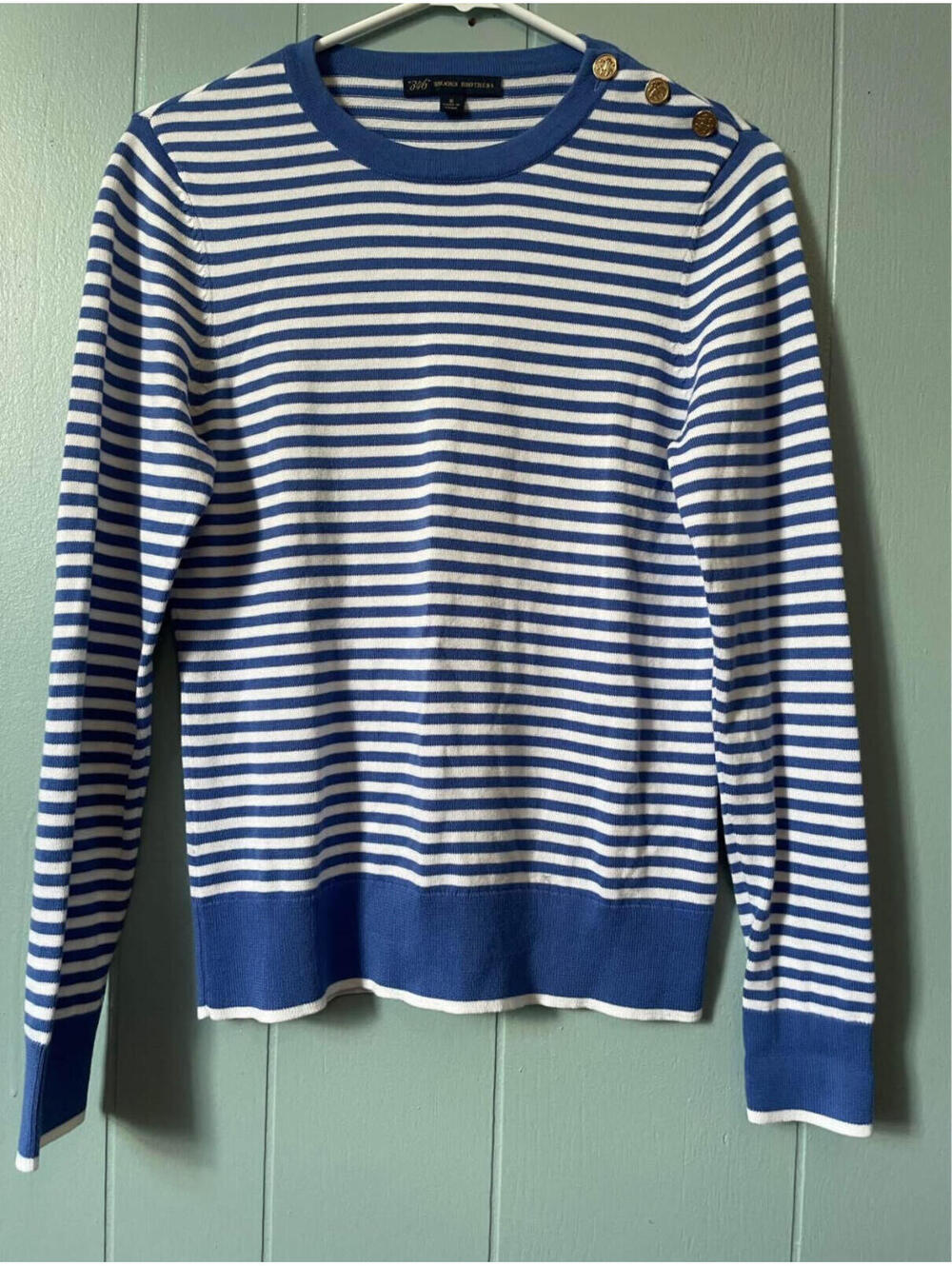 Brooks Brothers 100% Cotton Crew Neck Long Sleeve Sweater Women’s Size Small